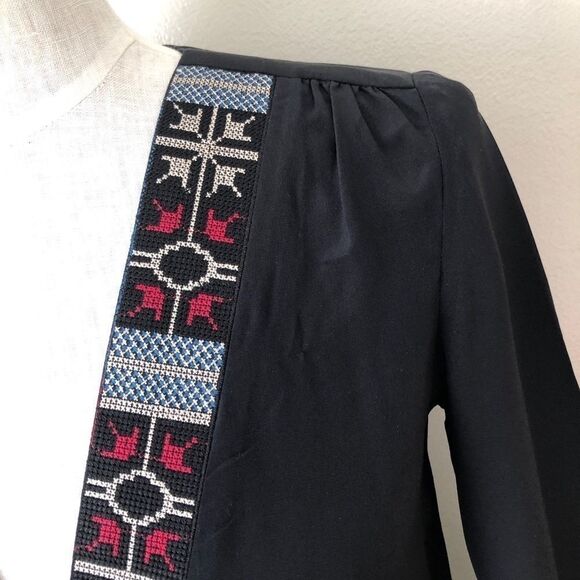 Anthropologie Lavender Brown Black Blouse XS - Picture 3 of 6